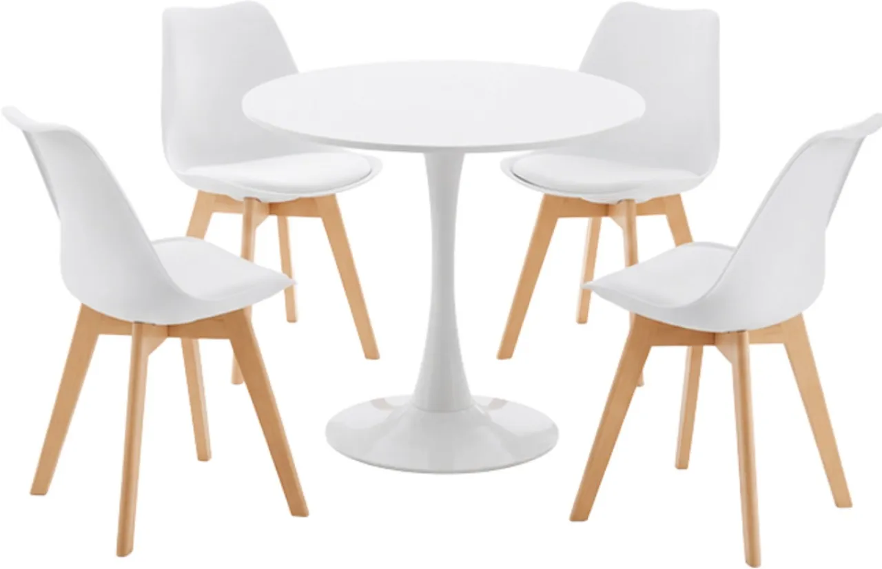 Werdafurn Engineered Wood 4 Seater Dining Set