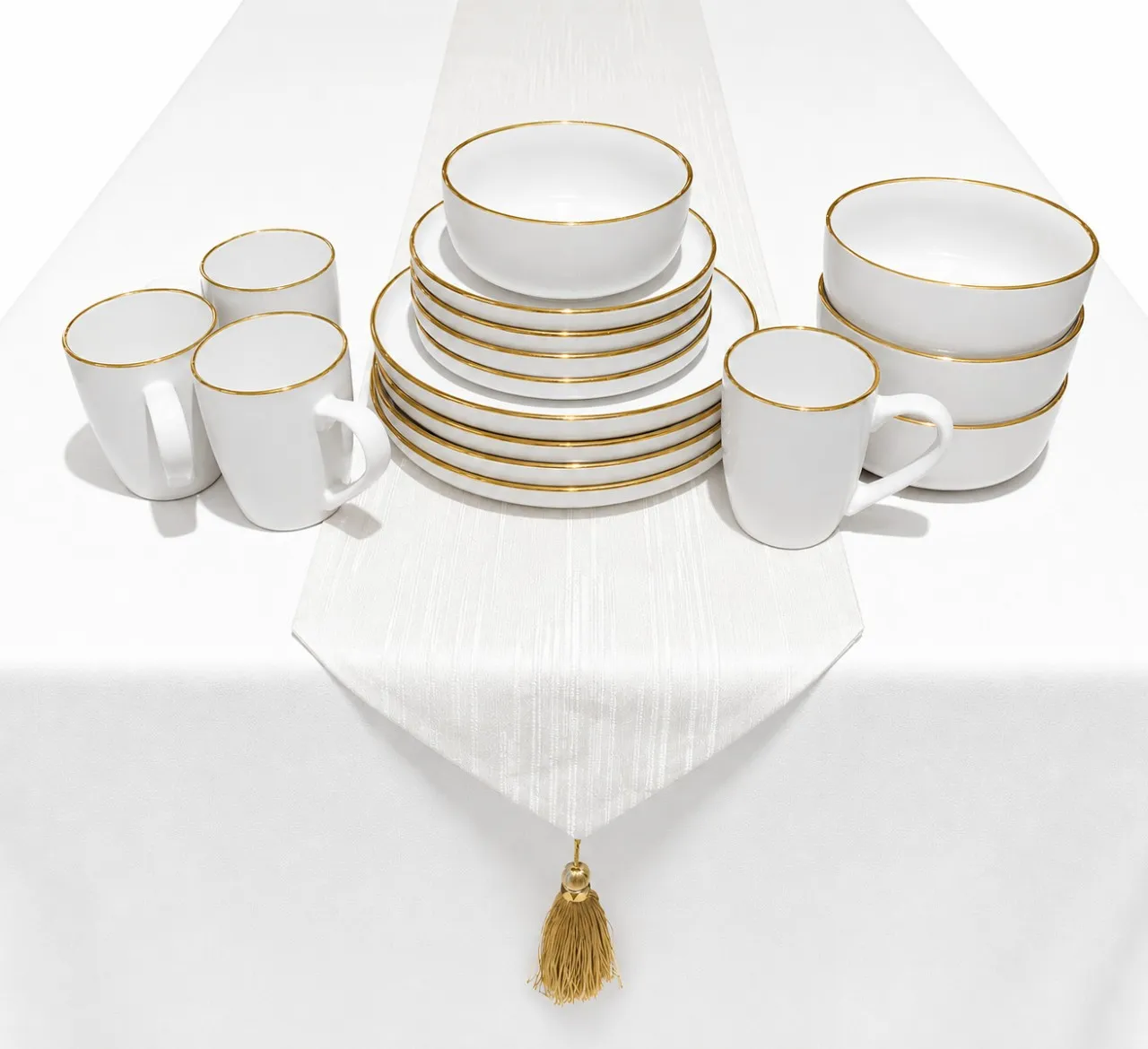 MT Pack of 32 Porcelain N/A Dinner Set