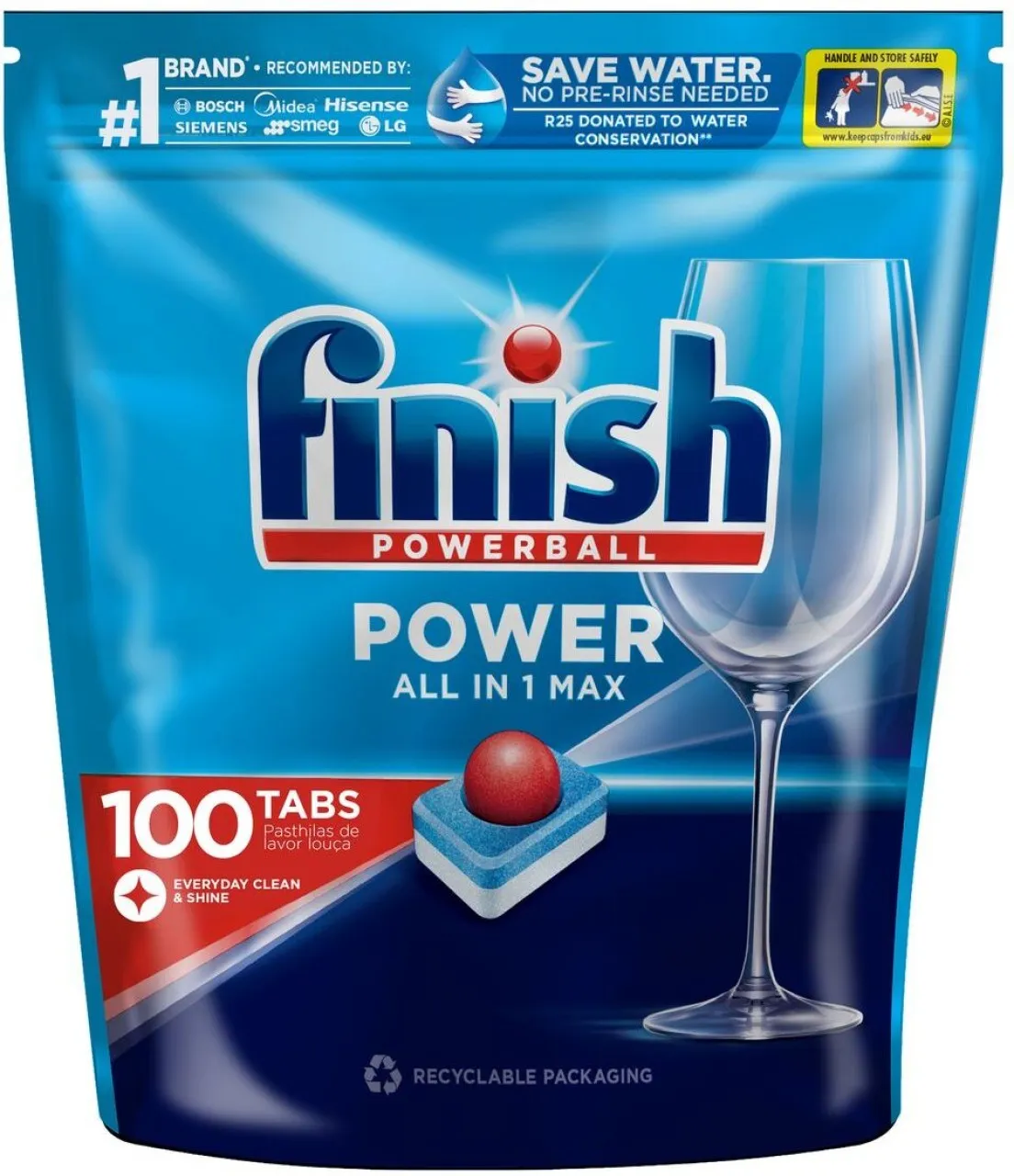 Finish All In One Max Dishwasher Tablets Dishwashing Detergent