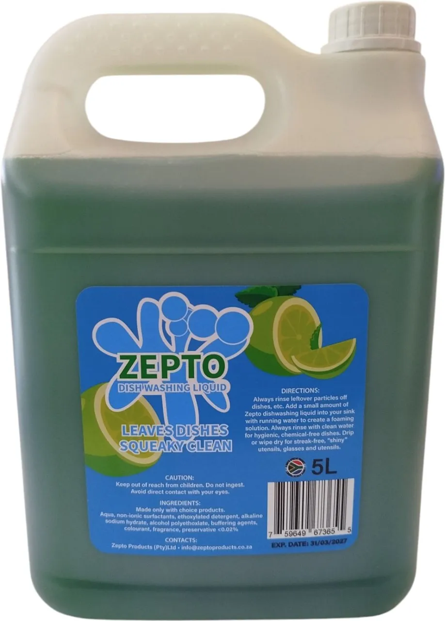 Zepto Dishwashing Liquid 5L Dishwashing Detergent