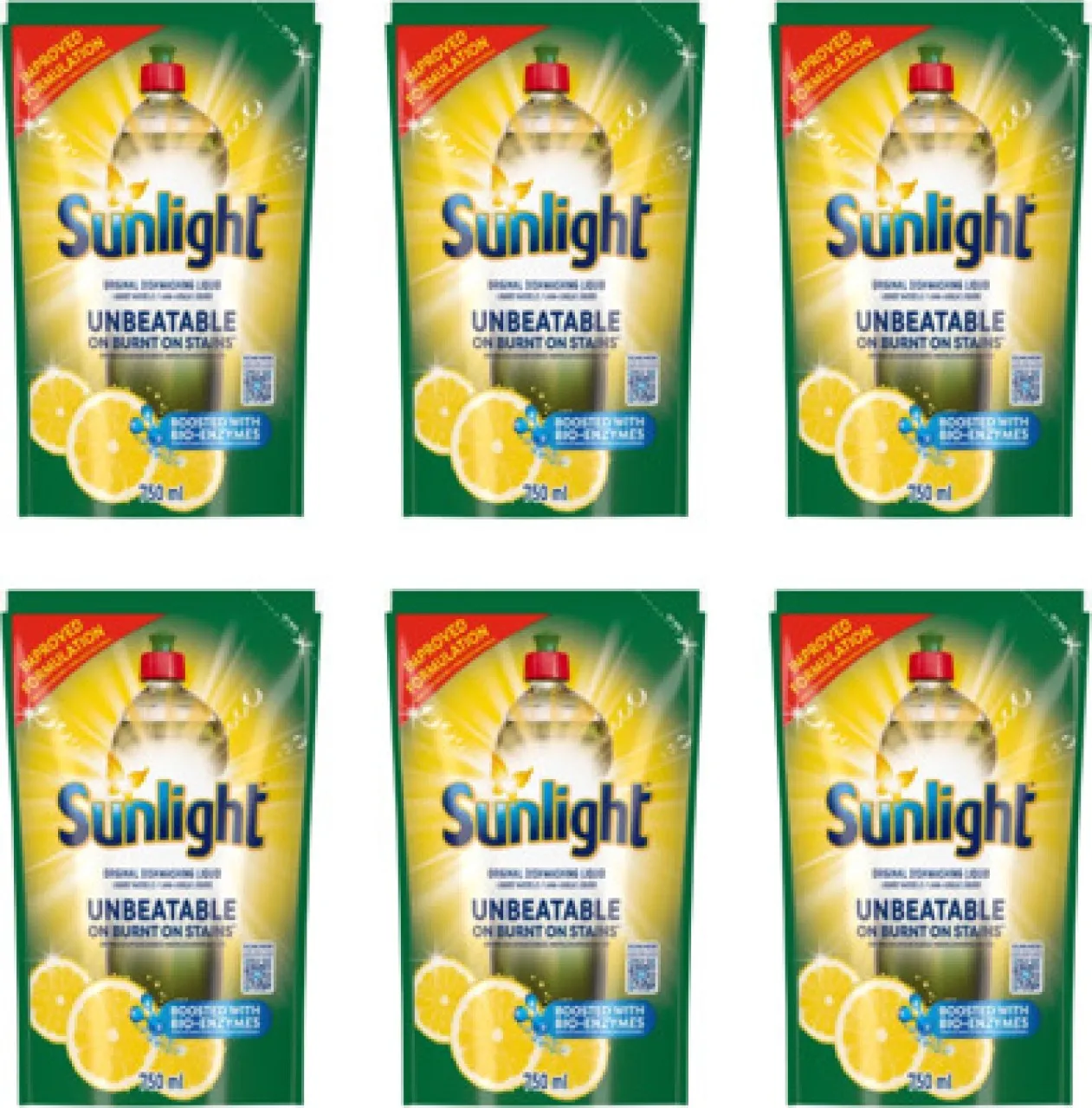 Sunlight Sunlight Lemon 100 Original Dishwashing Liquid Refill 750ml