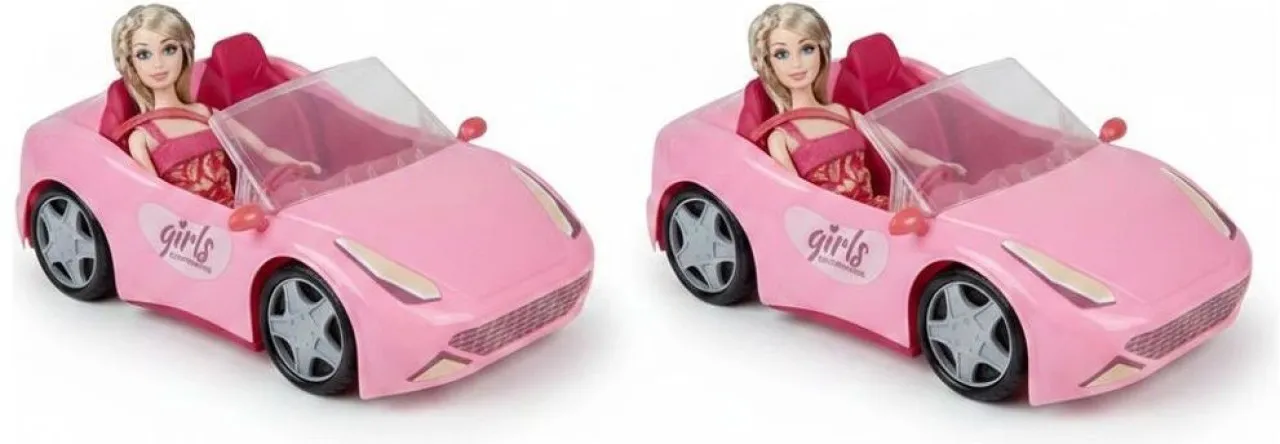 Vensico Fashion Doll with Poseable Limbs and Stylish Car - 2 Pack for 3 Year old