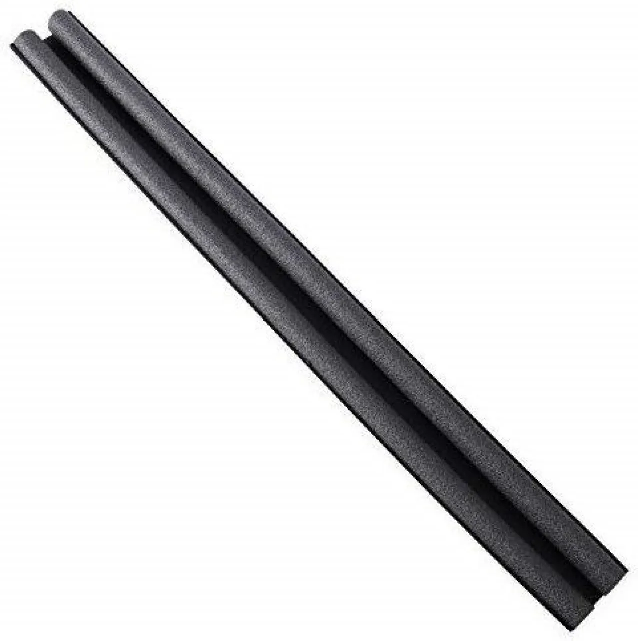SMTE 93cm Door Draft Stopper - Black Roller Catch Door Mounted Door Stopper