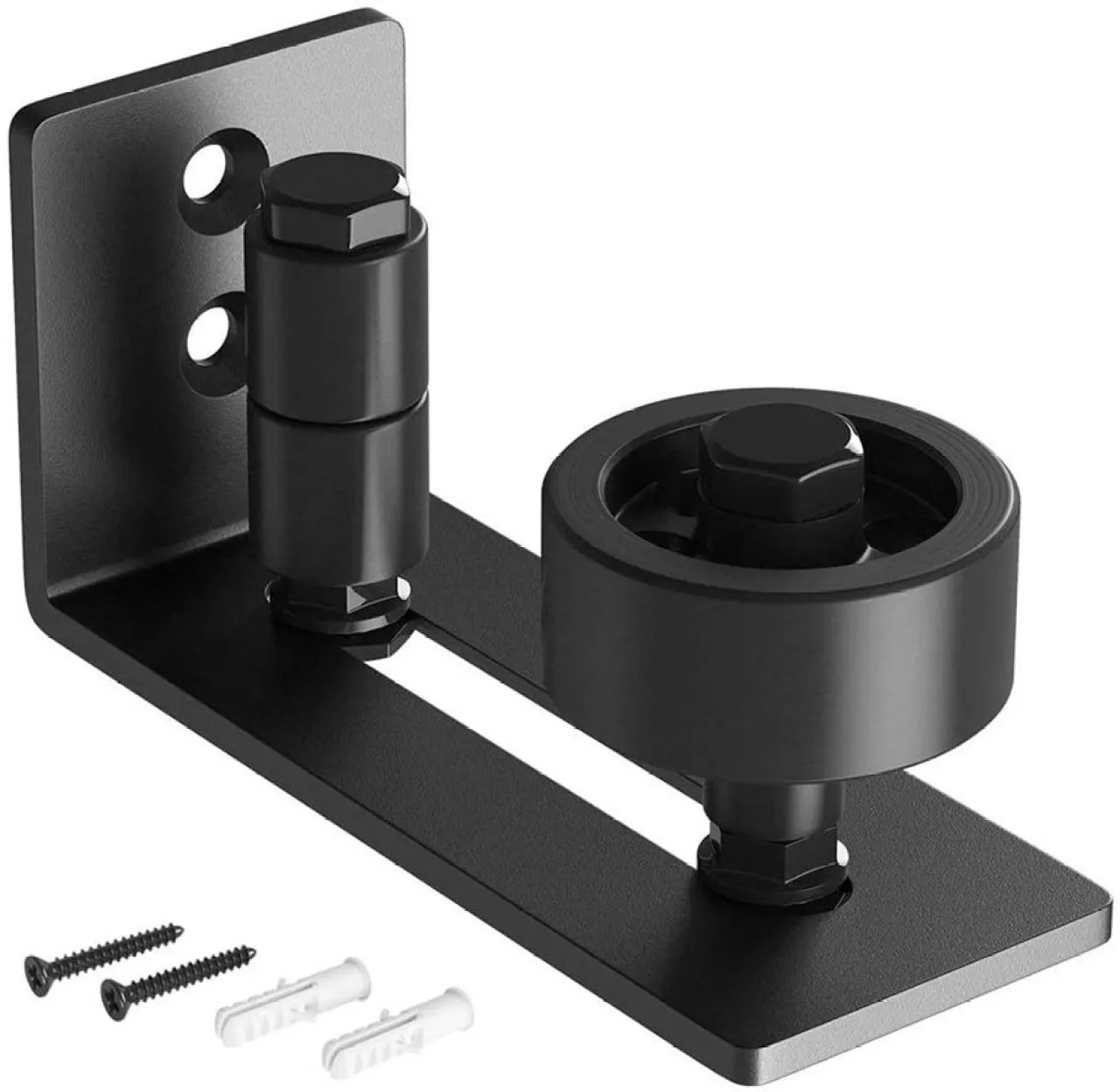 ojees Heavy Duty Sliding Barn Door Floor Guide for Bottom Adjustable Roller Roller Catch Door Mount…