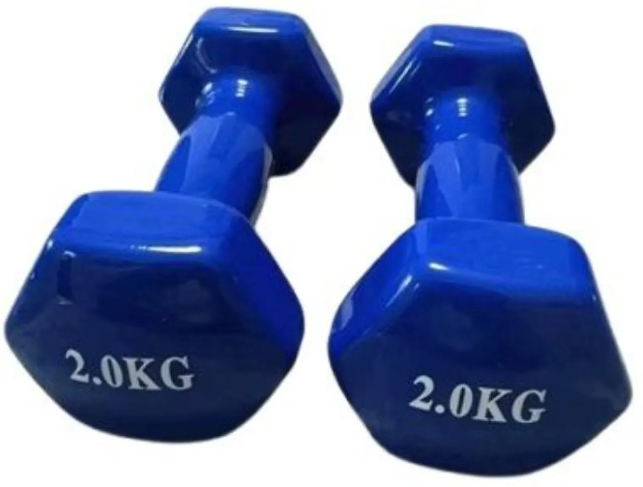 Gym Workout Neoprene Dumbbells - Blue Fixed Weight Dumbbells