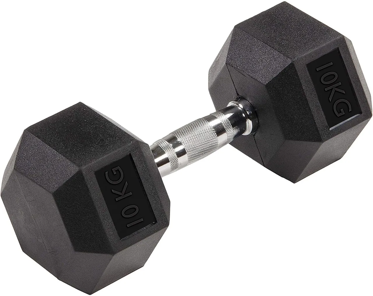 Everlast 10Kg Rubber Hex Dumbbell Hex Dumbbells