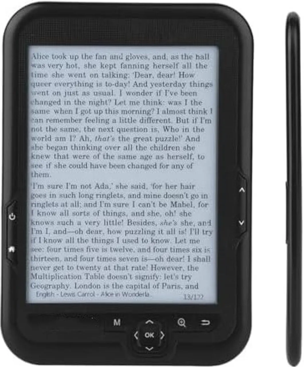 Wagu drum 6'' Portable E-Paper with 800x600 Resolution+Audio Player, E-Reader E-Book Reader with El…