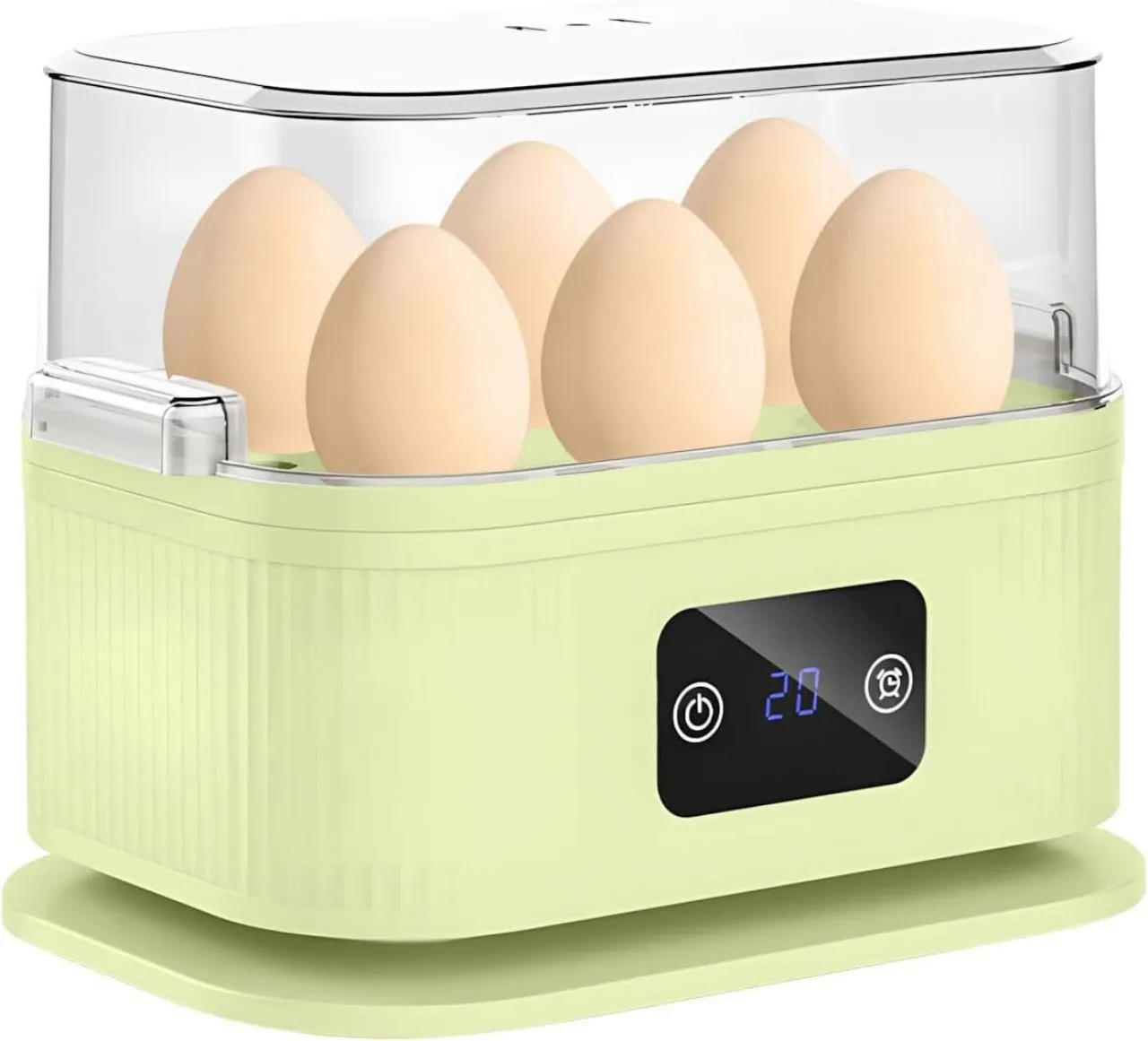 linglian Quick Egg Pan, with a capacity for 6 eggs, featuring an automatic shut-off function, a com…