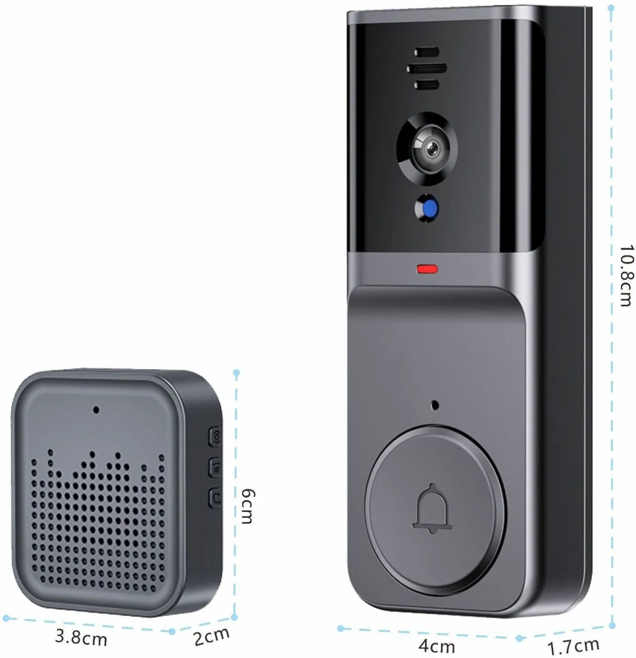 Lingfeng Smart Video Doorbell Camera, Home Security System, 1080HD, Two-Way Call, Ring Call,Anti-Th…