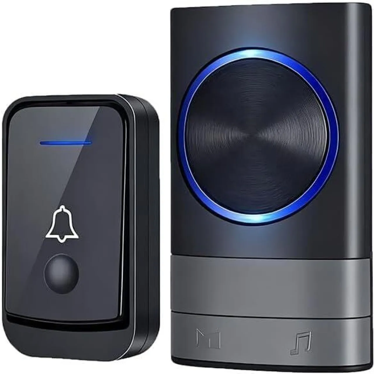SHIJIN Wireless Doorbell, 1000ft Range, 52 Chimes, Four-speed Adjustable Volume, IP44 Waterproof, L…