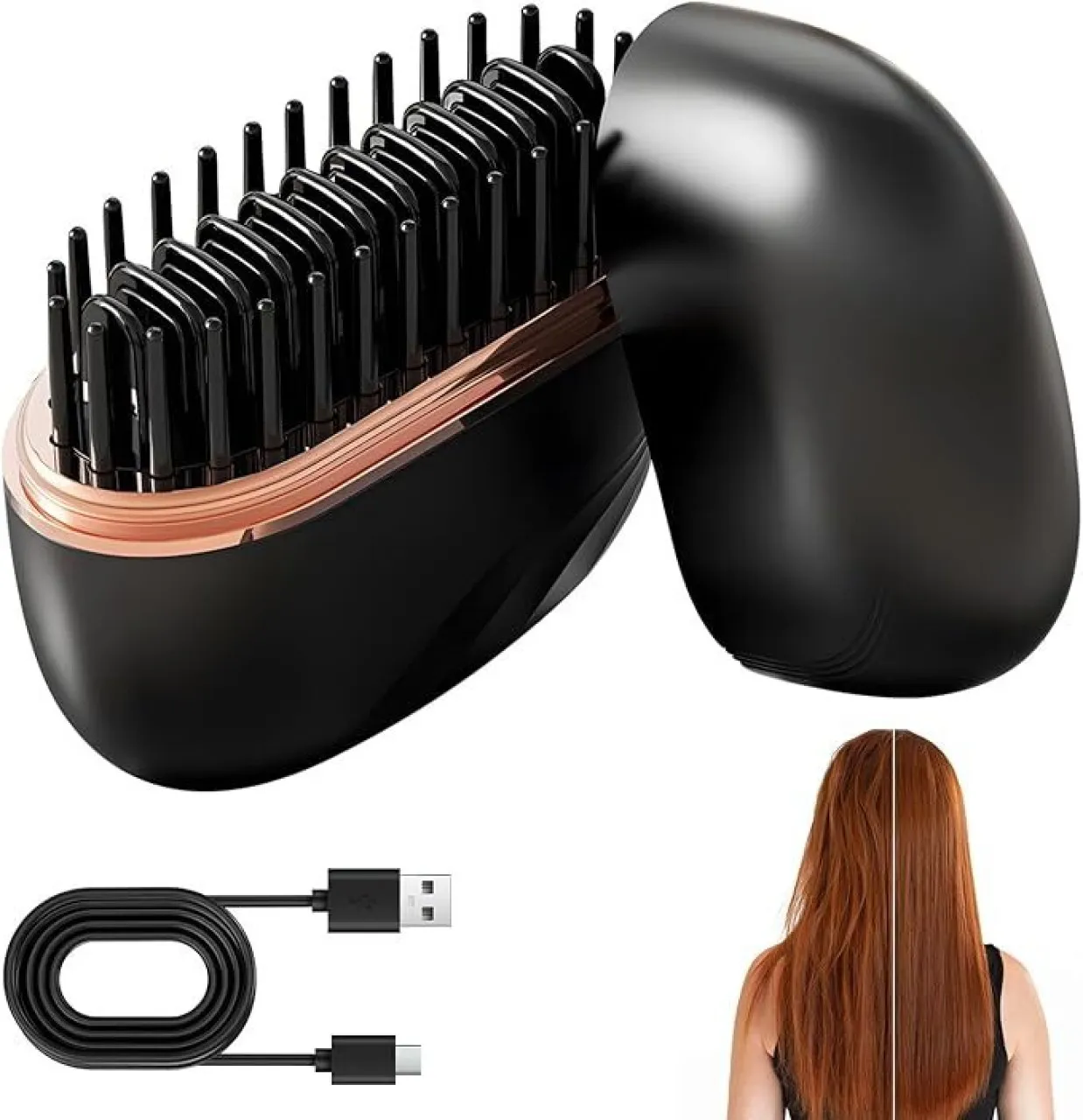 marevic cordless hair straightening comb Wireless Electric Hair Curler