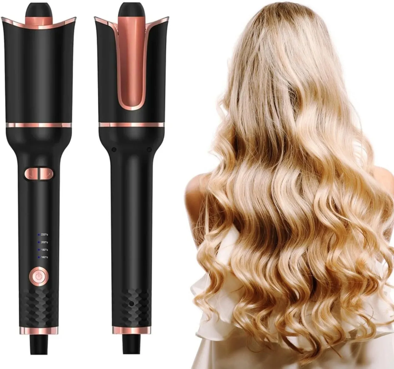 SHIJIN Auto Hair Curling Iron Ceramic Rotating ，Air Spin Wand Styler Curl Machine Magic Hair Curler…