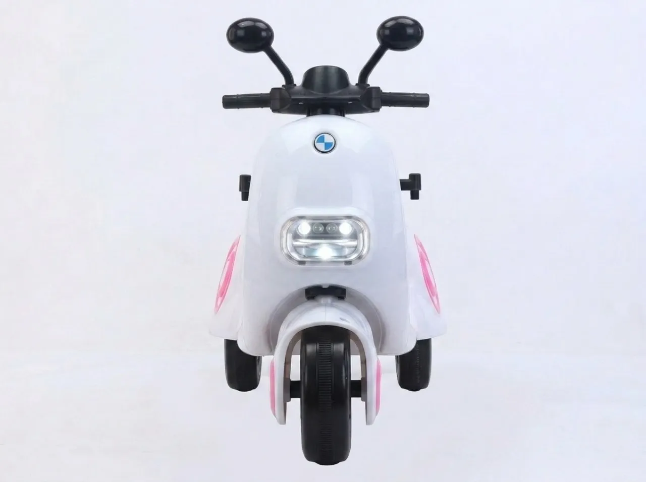 NNE CandySpark Kids Electric Ride-On Motorcycle, Music & LED Light 01 Scooter Ride On