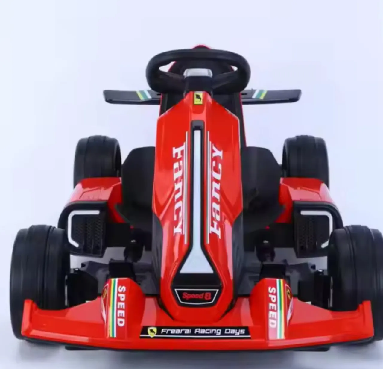 GL Formula Style Pedal Go-Kart for Kids with Steering Wheel, Adjustable Seat, EVA Wheels & Chain Dr…