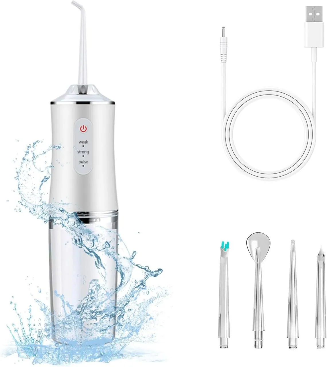 Flycross Electric Water Flosser Cordless for Teeth Electric Toothbrush