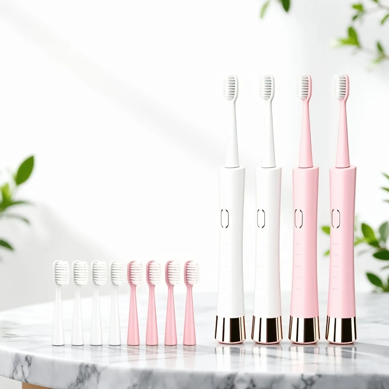 Wagu drum 4pack Electric Toothbrush, Couples' Edition Smart Electric Toothbrush, Electric Toothbrus…