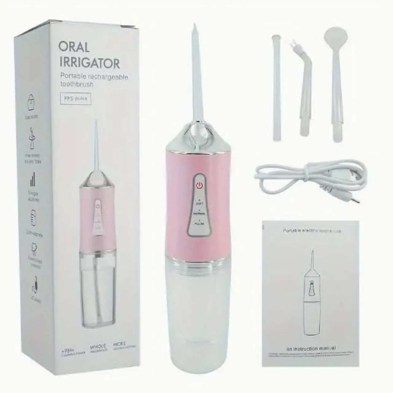 P4D 200ML Portable Rechargeable Oral Irrigator/Flosser Electric Toothbrush