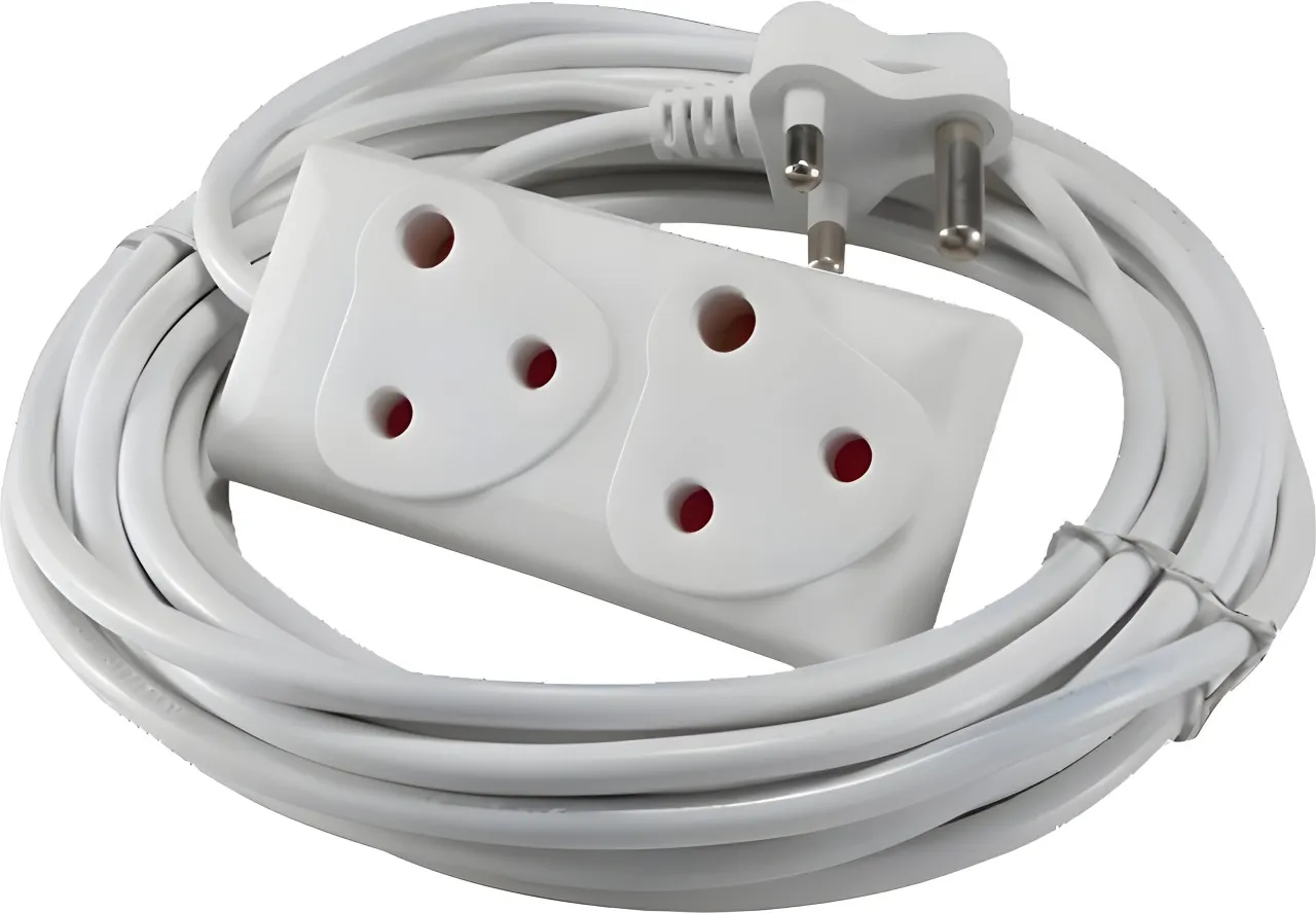 SMTE 15m Extension Cord 2-Way Two Pin Plug