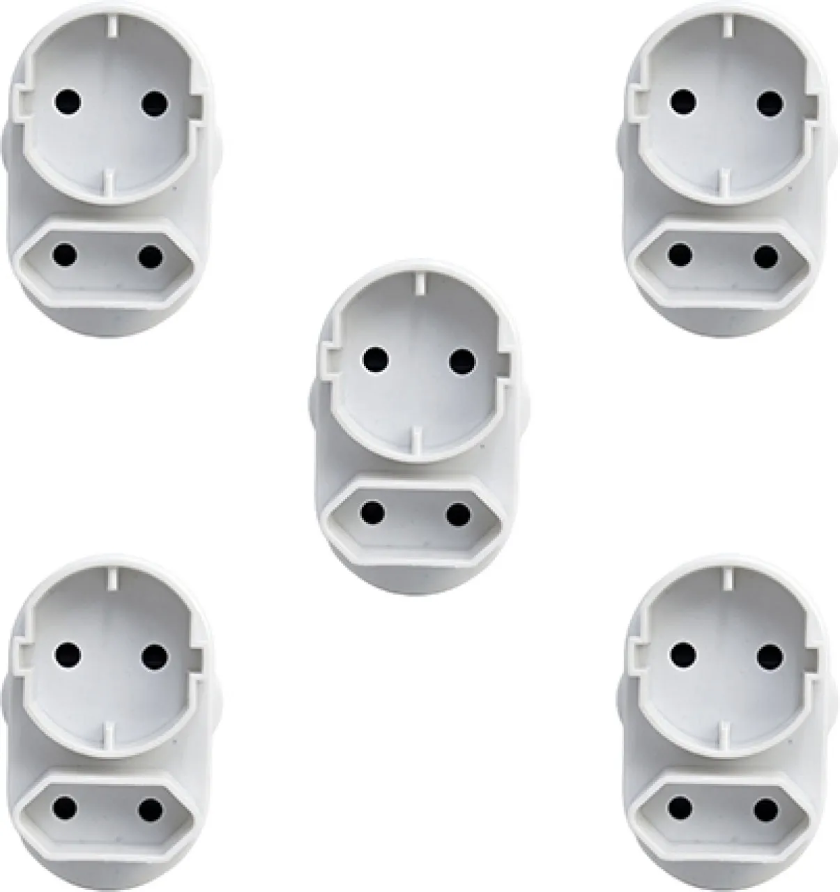 Maddox Pack of 5 Two Twin Plug Two Pin Plug