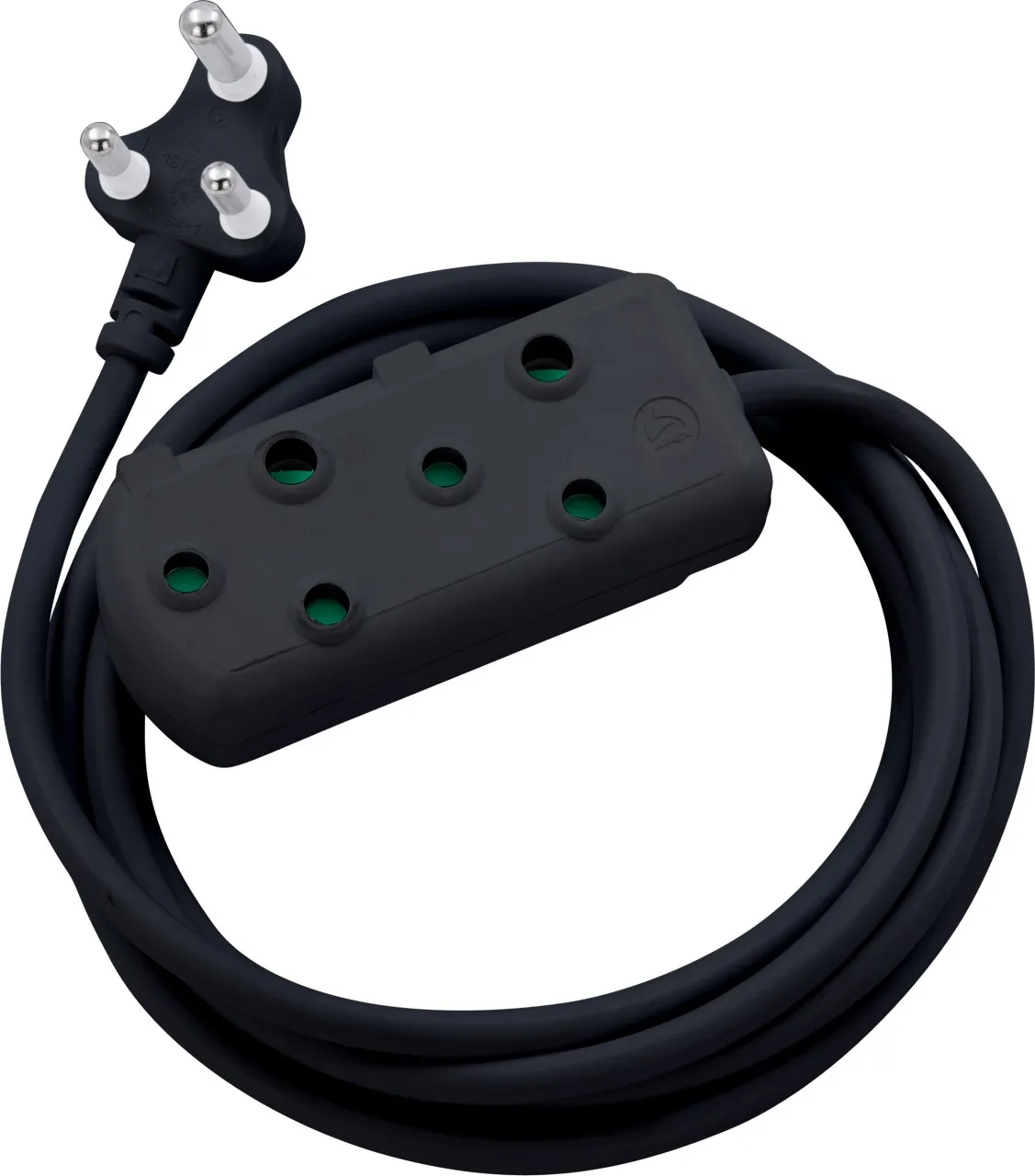Switched Heavy DUTY Side By Side- SBS - Extension Leads 3M - BK Power Plug