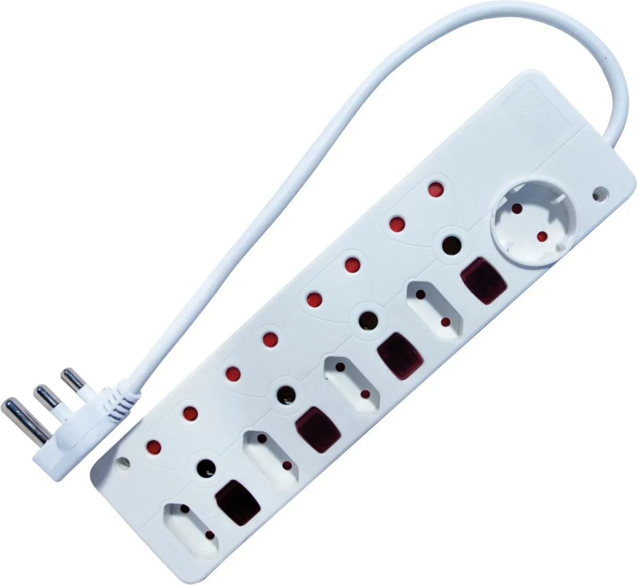 ORM Multi Adaptor - 4x16A 4x6A 1x Schuko Switch Power Plug