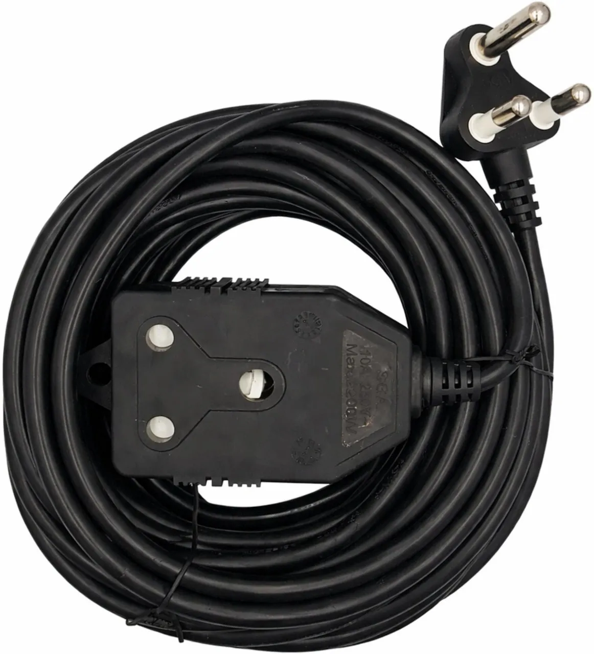 Electrosense 10 meter 10A Extension Cord with Double Coupler Three Pin Plug