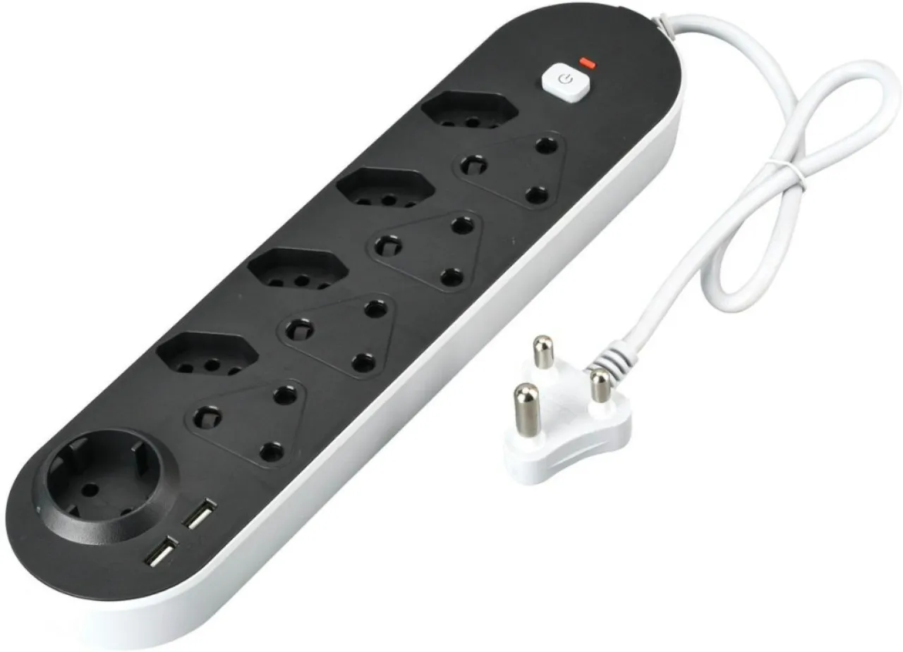EverythingMART 9-Way Multi Electric Pug with 2 USB Charging Ports and Switch Power Plug
