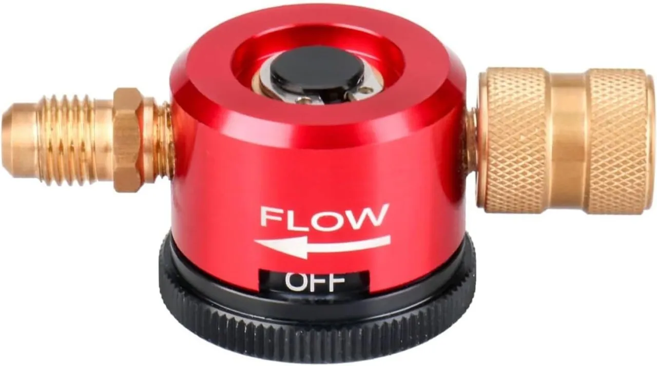 BOWENSTORE Nitrogen Purge Tool, Adjustable HVAC Nitrogen Regulator, 1/4" Fitting, for Rapid HVAC Br…