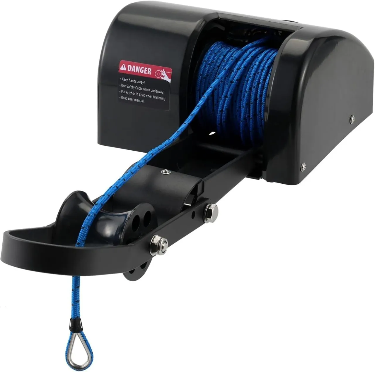 SHIJIN Electric Anchor Winch, 12V Boat Anchor Winch-Marine Saltwater Anchor Windlass Kit with Remot…