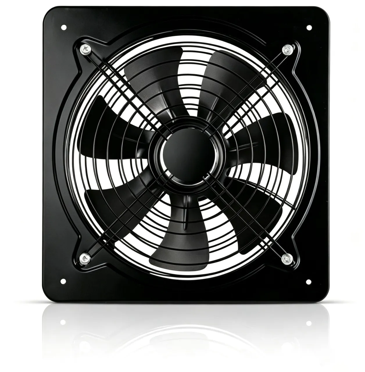 BOWENSTORE 12"High Airflow Ventilation Exhaust Fan, Metal Axial Exhaust Commercial Air Blower Fan I…
