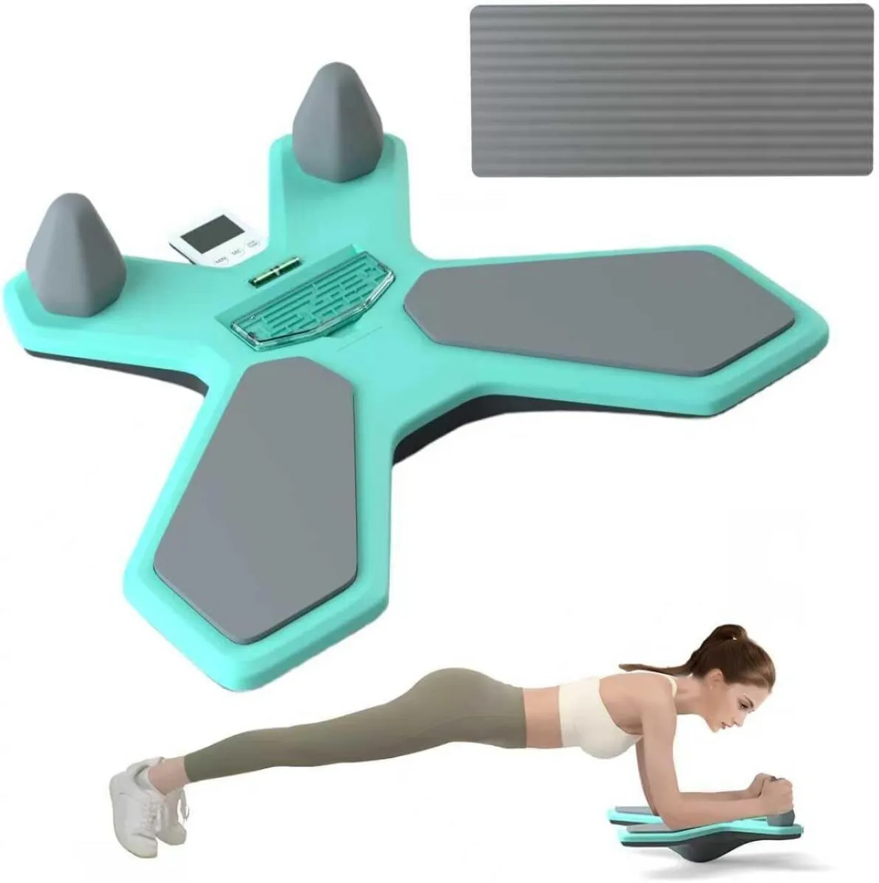 Flycross Balance Board Maze Game for Core Workout, Portable Pure Plank Support Board with Timer, Mu…