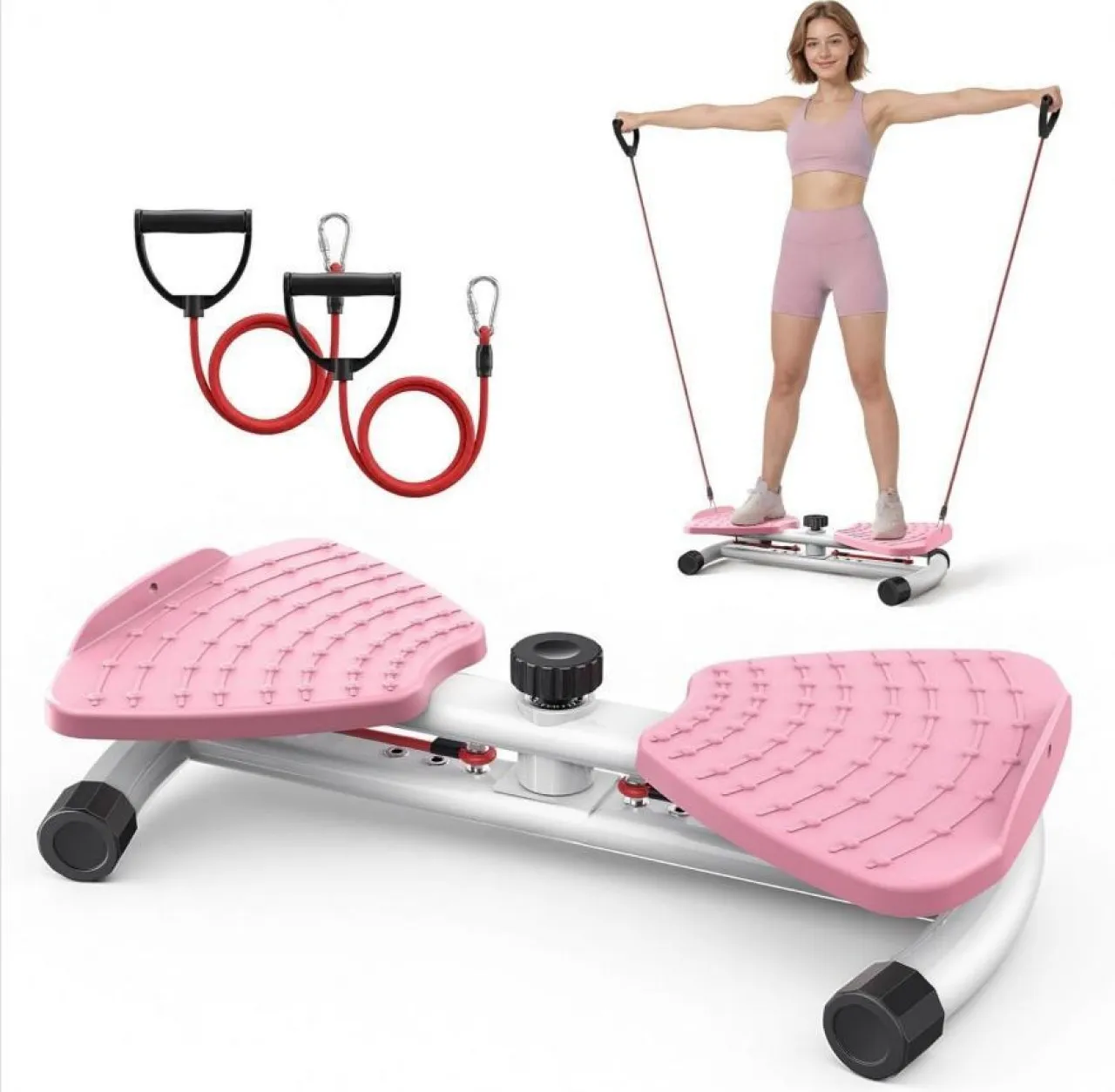 LIUHUI Waist Twister Machine Exercise, 326 lbs Ab Twister Board for Exercise, Home Gym, Balance Tra…