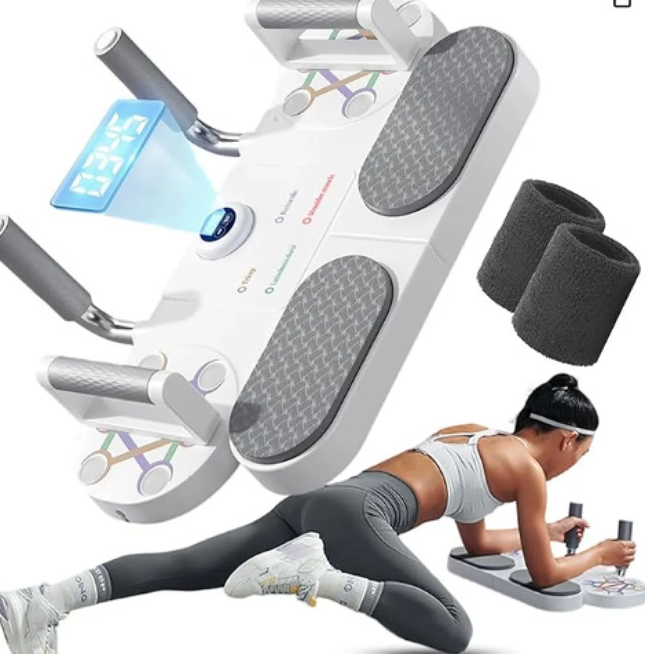 XINhui 3-in-1 multifunctional push up board, for home fitness, with resistance band and timer push …