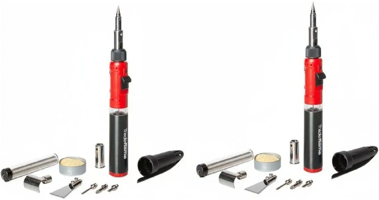 Tradeflame Mini Soldering Torch Kit Adjustable Flame 2 Pack Flambe Torch