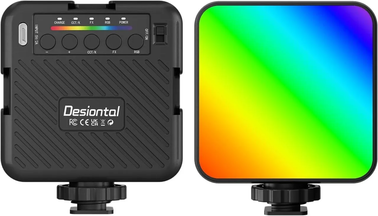 Fariedl RGB Video Lights, LED Camera Light Full Color Portable Photography Lighting with 3 Cold Sho…