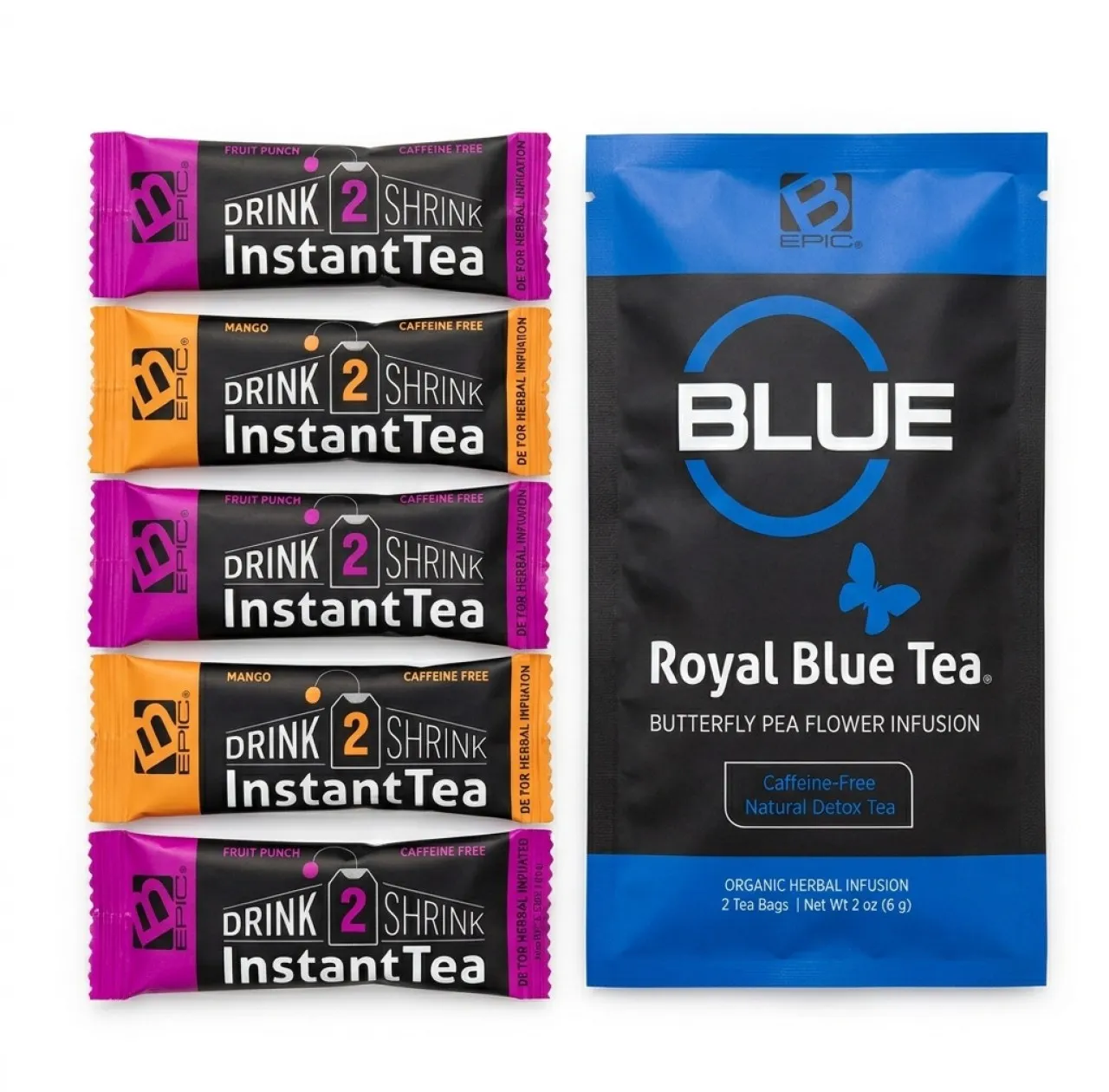 DRINK2SHRINK INSTANT TEA AND ROYAL BLUE TEA COMBO Edible Combo