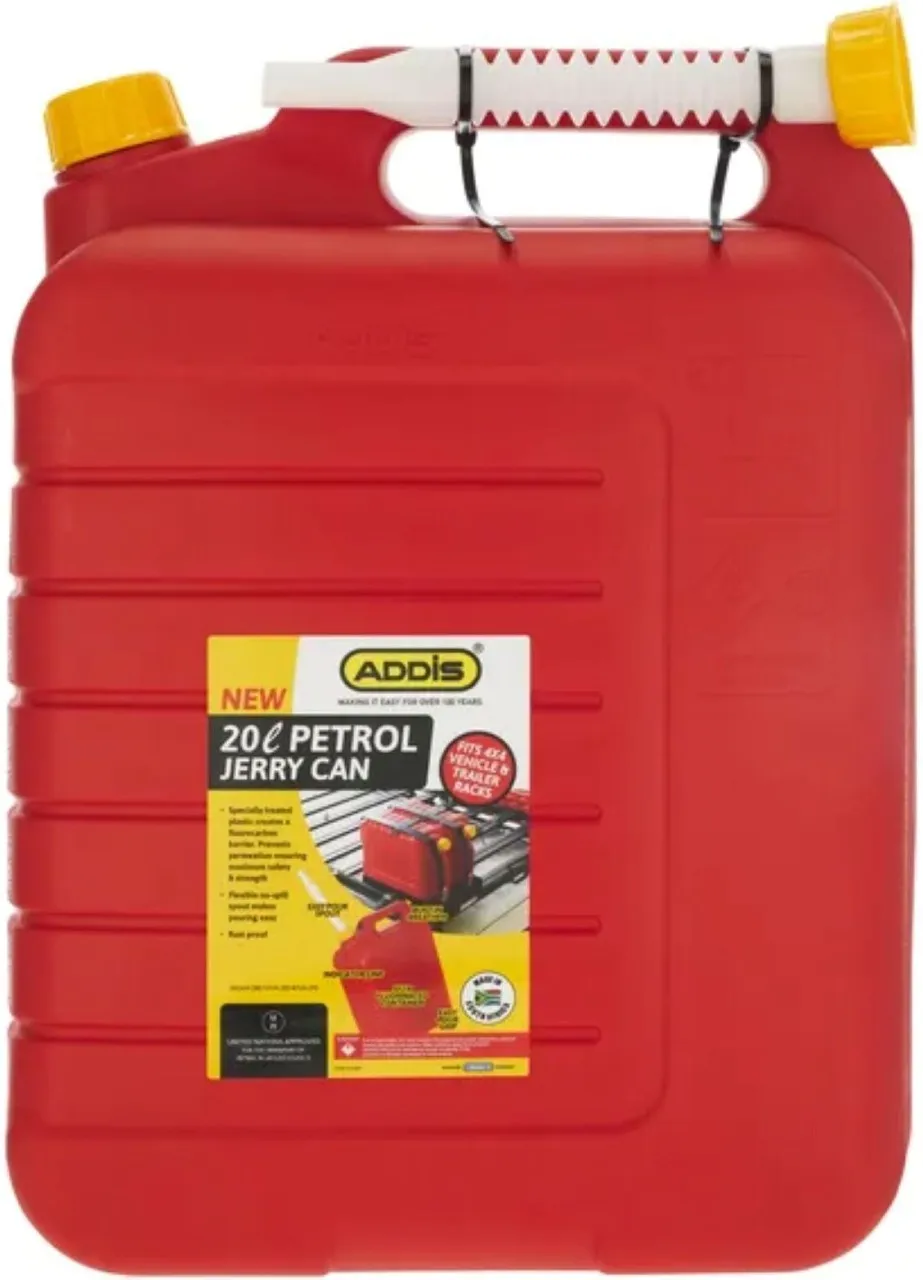 Addis Jerry Petrol 20 L Fuel Can