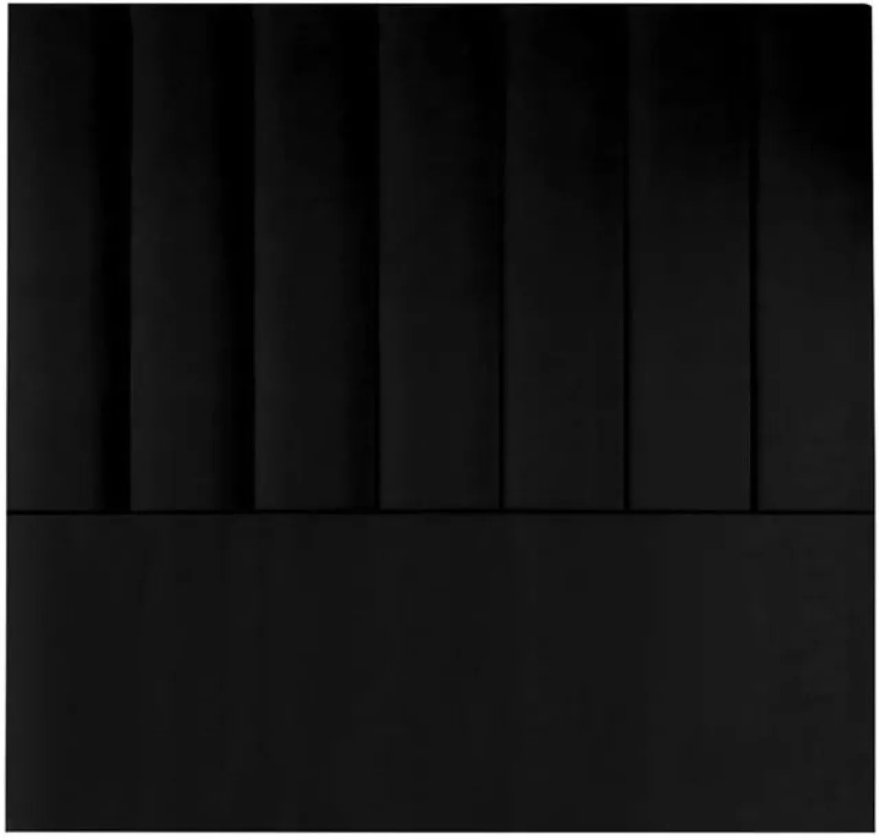 Comfy Home Furnitures Panel Velvet Headboard Black Queen Bed Frame