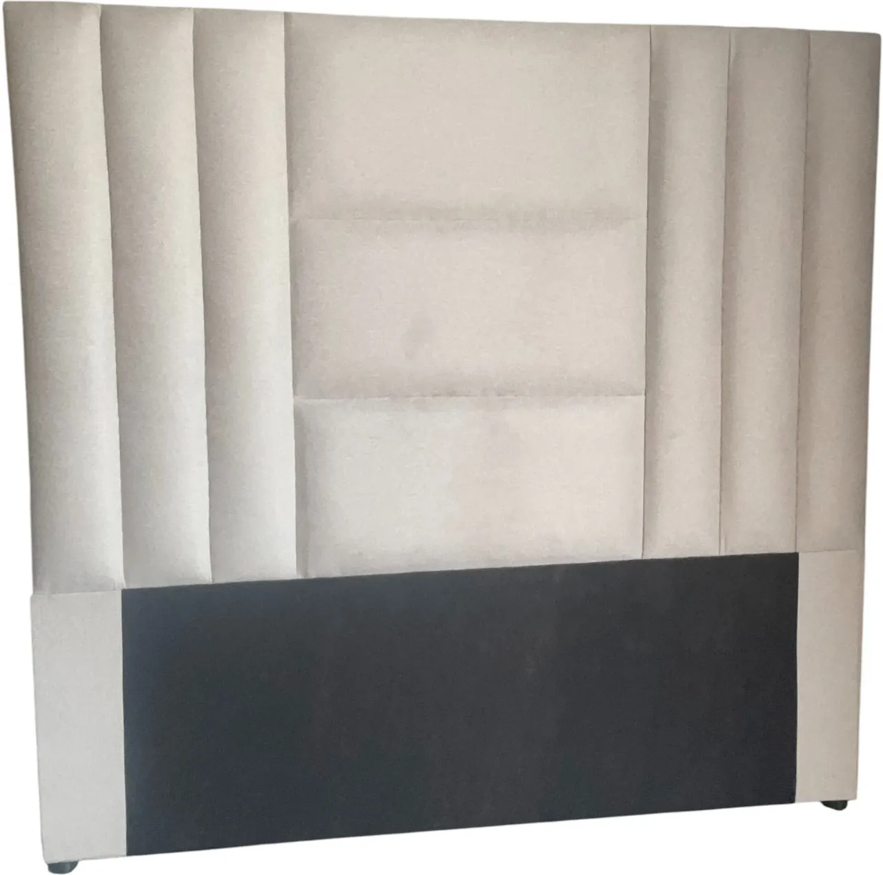 Interiors and Shades - Motau Double Size - Beige Fabric Material Headboard