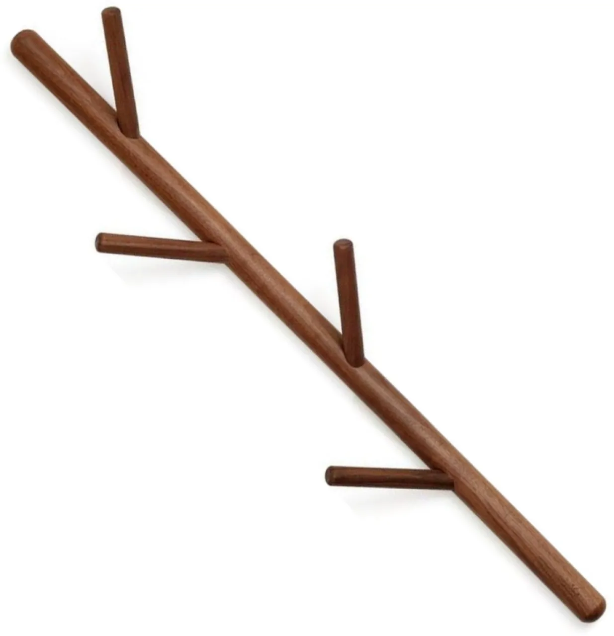 Chenshia Wood Coat Rack Wall Mounted Tree Shape 4 Hooks Clo Hanger Holder