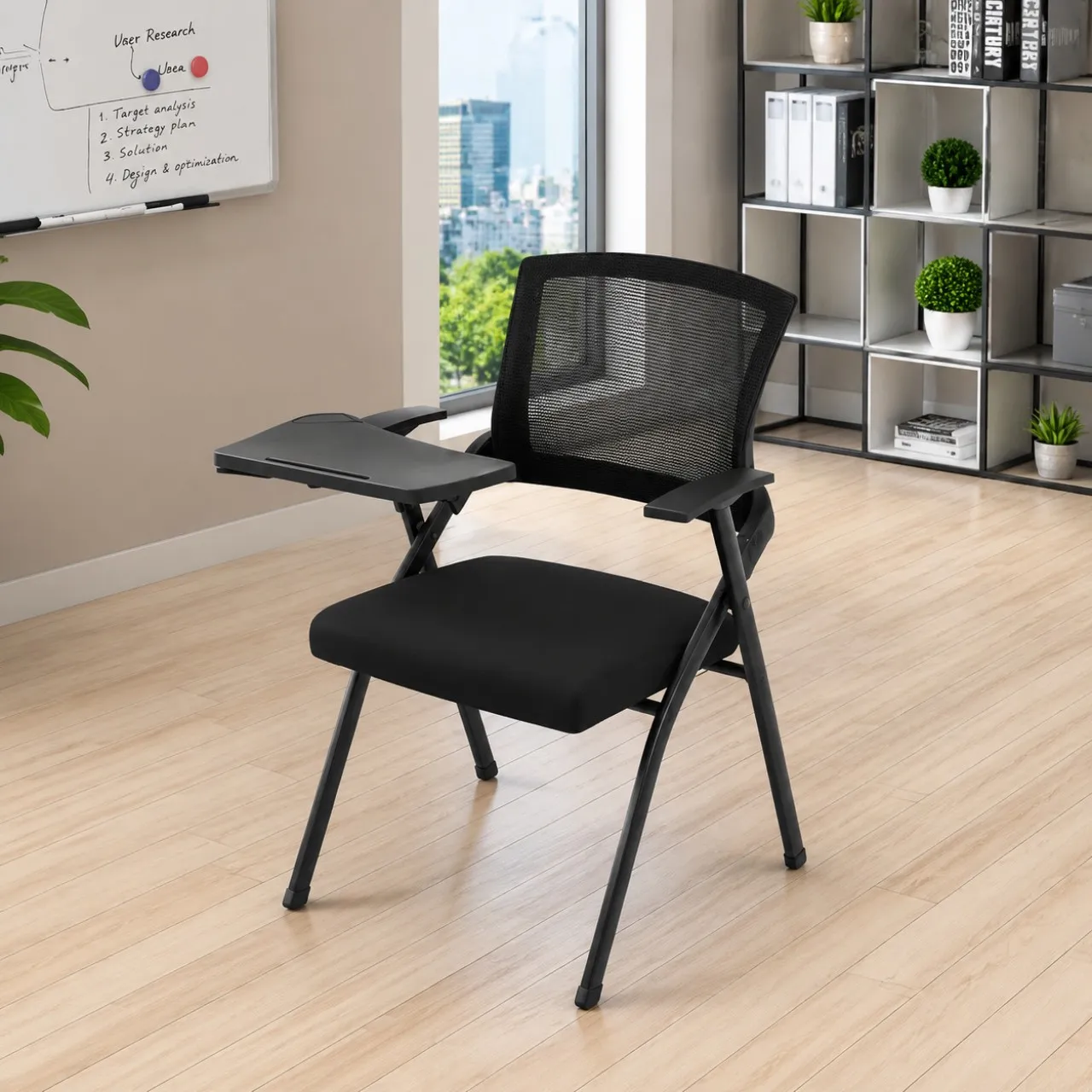 Artisyn Ergonomic foldable stools and chairs with trays and breathable mesh for office use. Gaming …