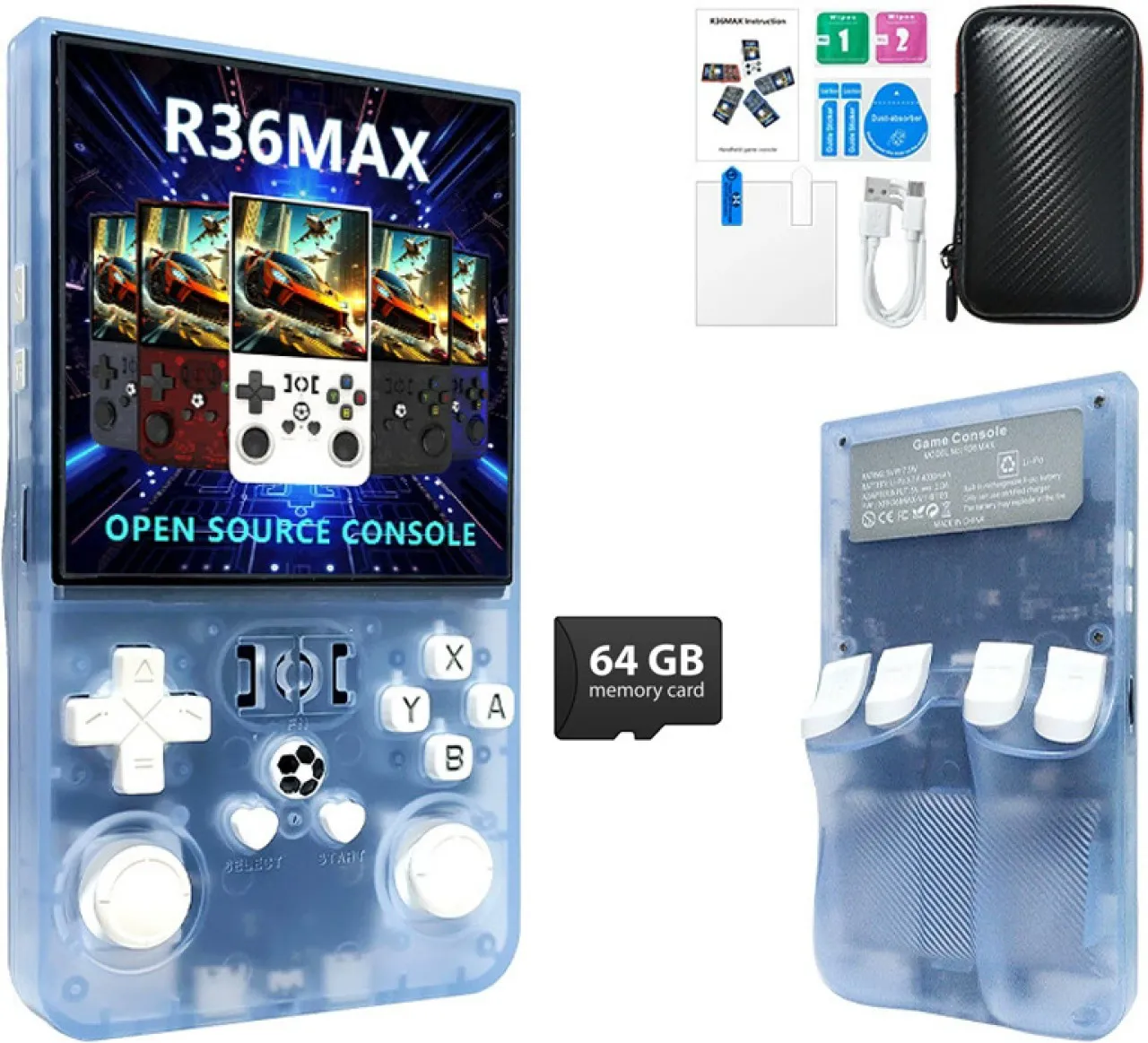 marevic R36MAX Retro Video Gaming Console 128G, Portable Handheld Emulator console with Built-in 22…