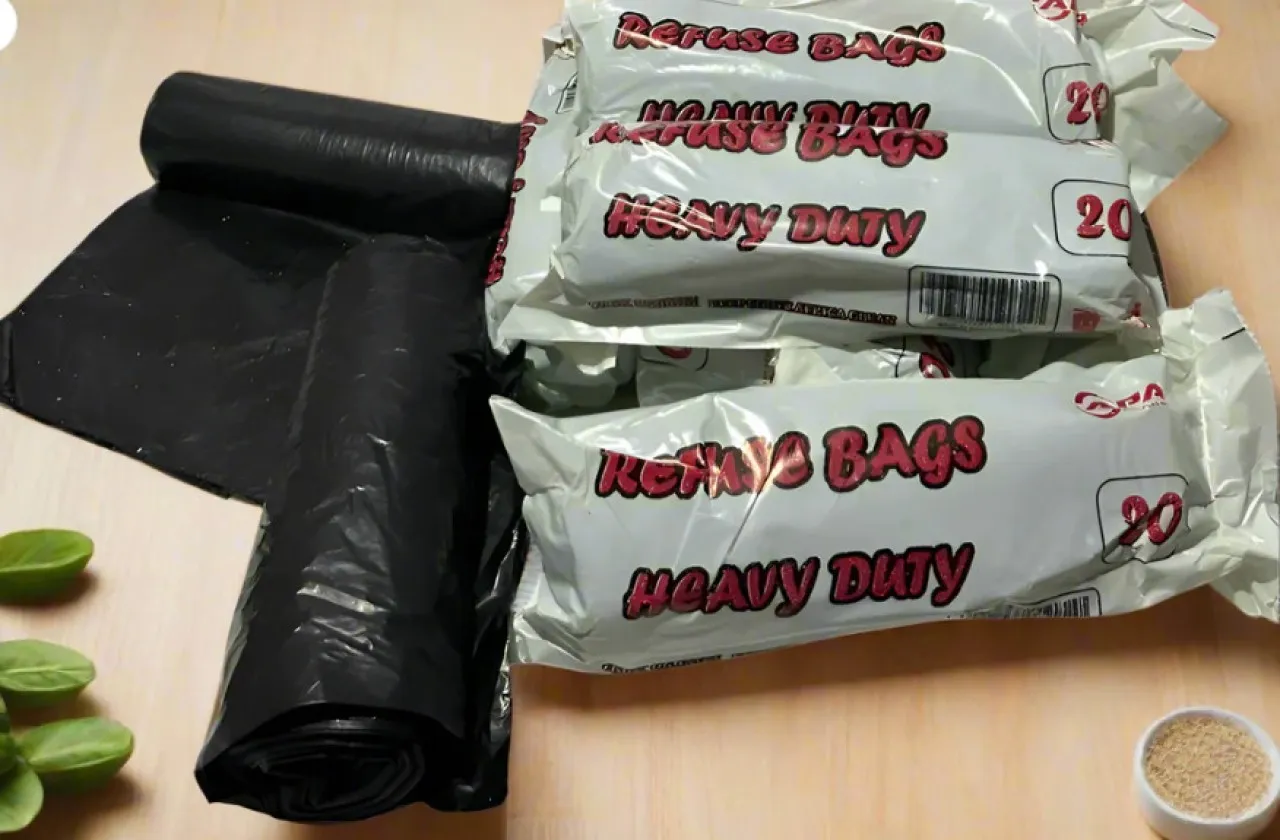 APA black refuse bags Medium 80 L Garbage Bag  Pack of 400