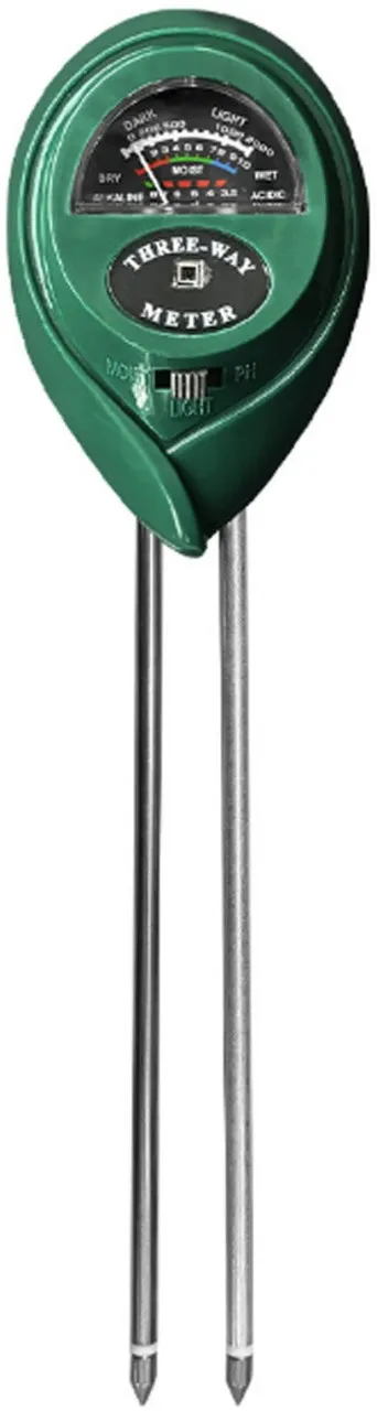 Lingfeng 1 Pack Soil Tester, 3-in-1 Plant Moisture Meter Light and PH Tester Garden Lawn Farm, Indo…