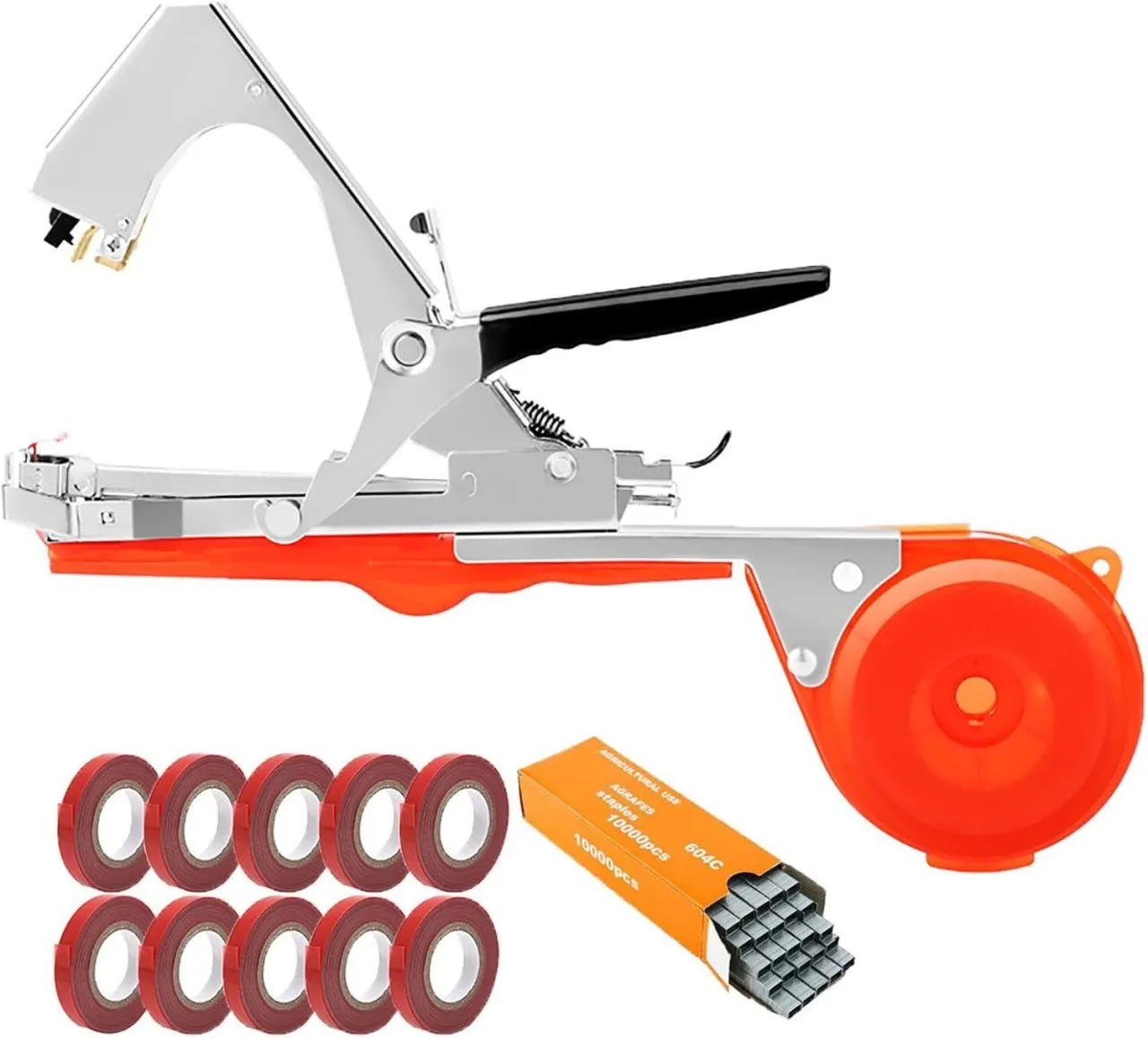 LIUHUI Plant Tying Machine Plant Tying Machine with Green Tape Plant Tying Tool Garden Tape Gun Pla…