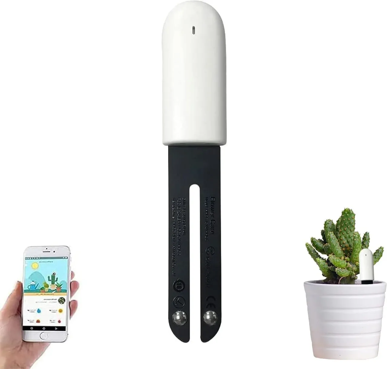 Zuosheng Soil Moisture Meter 4 in 1,Plant Water Monitor,Automatically detect Moisture/Temperature/L…