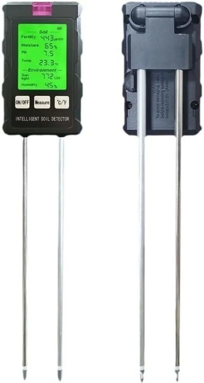 SHIJIN 6-in-1 Soil Test Kit Soil Moisture Meter/PH Meter/Sunlight Intensity/Fertility Soil Tester, …