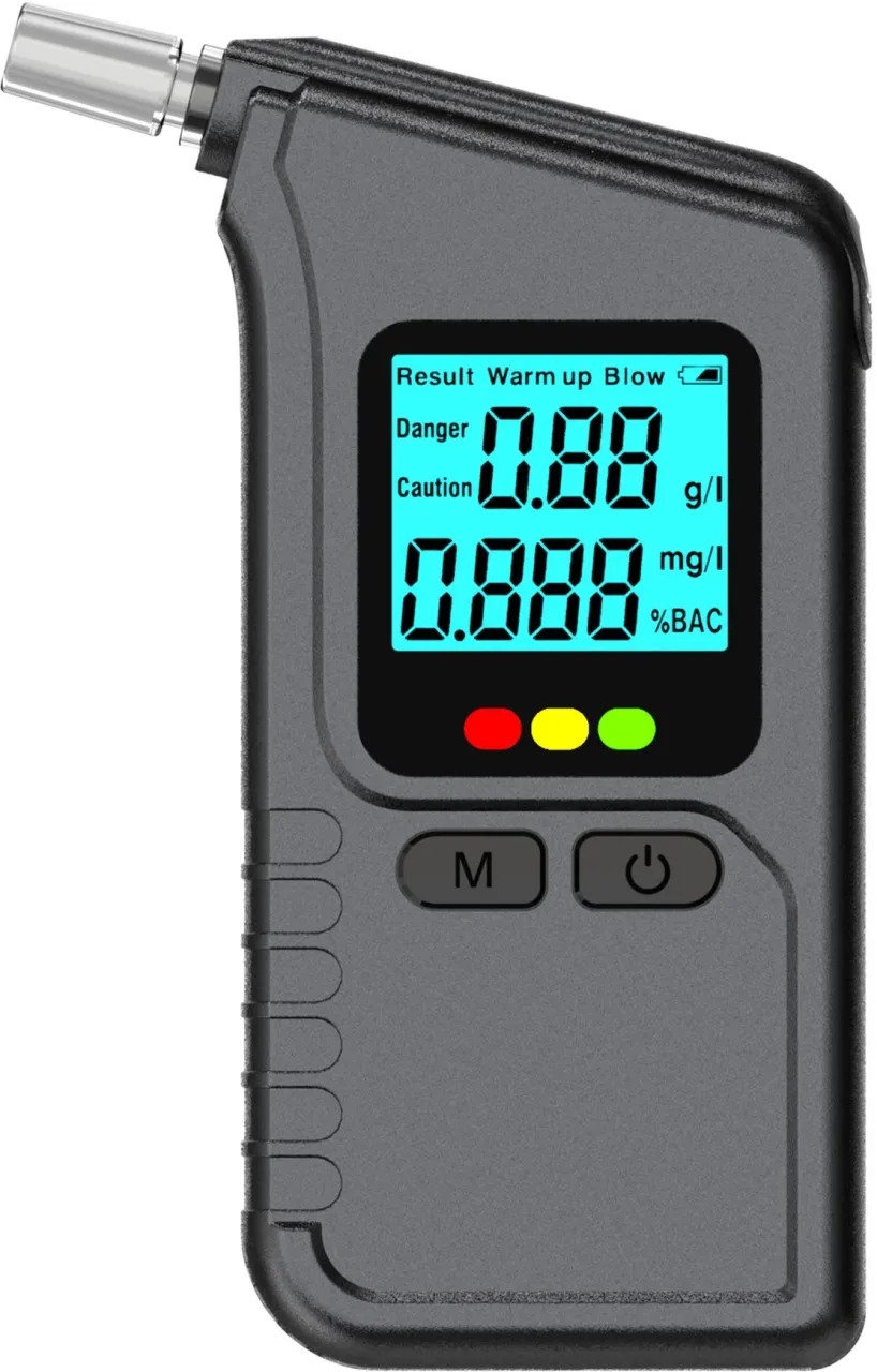 spark Alcohol detector - Portable breath alcohol detector, digital breath alcohol detector, with LC…
