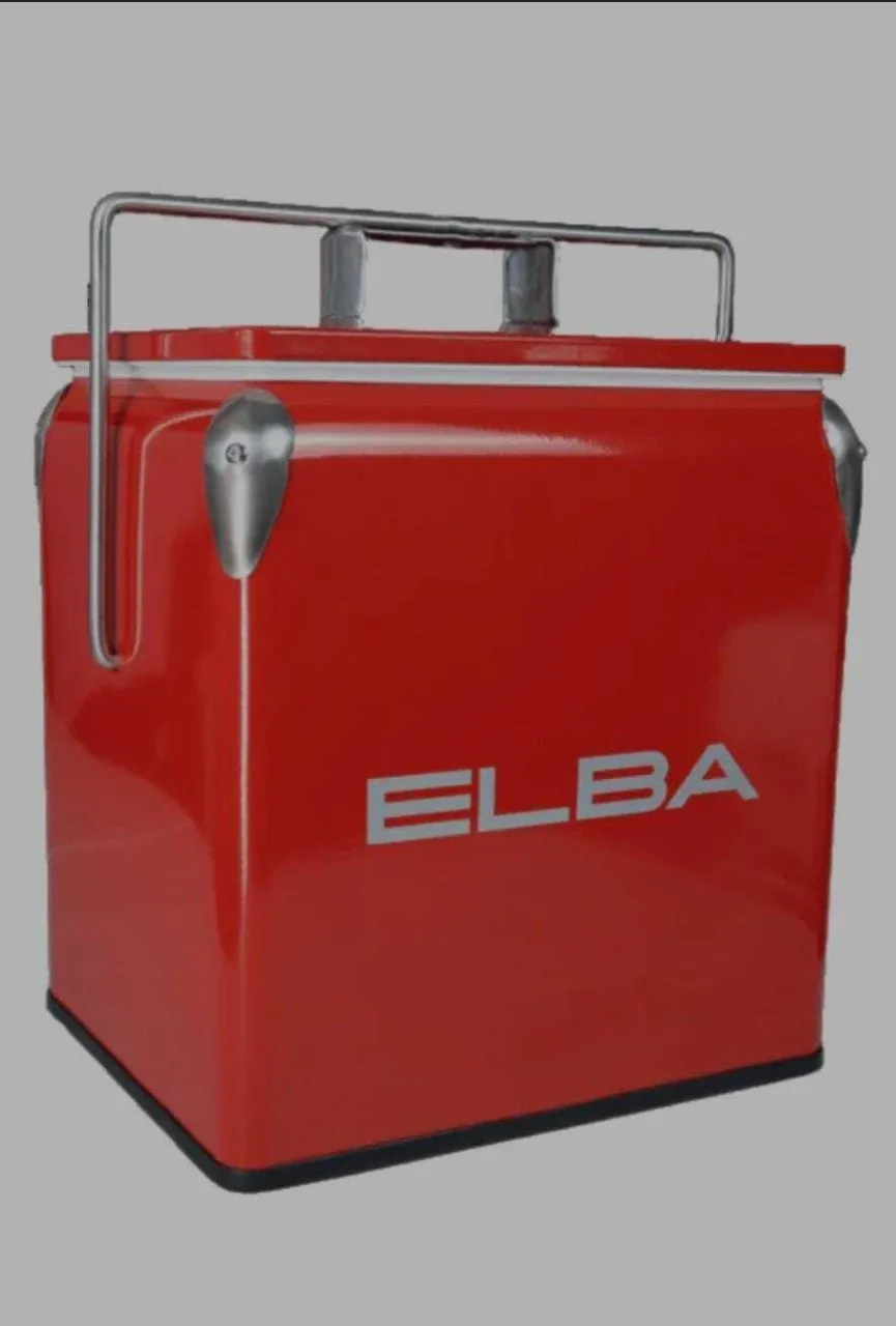 Elba Retro Cooler Box Metal Cooler Box