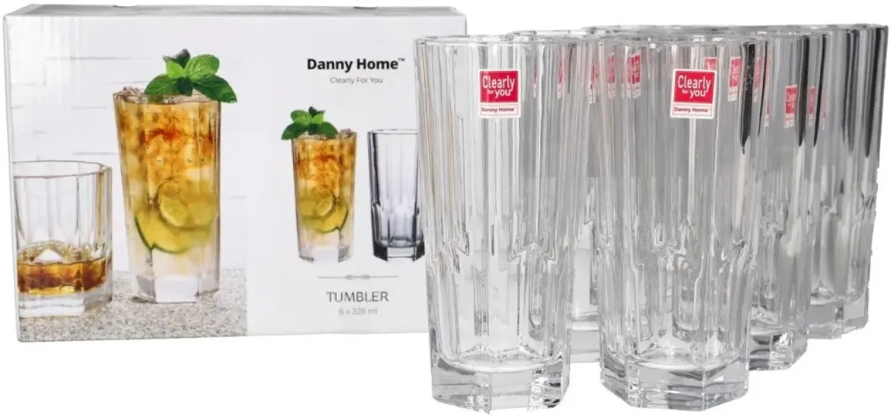 DANNY HOME (Pack of 6) 1988-176 Cocktail  Glass Set